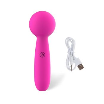 Mini Vibrador De Masaje Eléctrico De 10 Frecuencias Para Mujer (rosa)