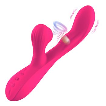 Vibrador De Masaje De Succión Y Bofetadas Multifrecuencia Para Mujeres (rojo)