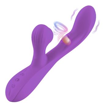 Vibrador De Masaje De Succión Y Bofetadas Multifrecuencia Para Mujeres (púrpura)