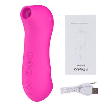 Vibrador De Masaje De Succión De 10 Frecuencias Para Mujeres (rosa Roja)