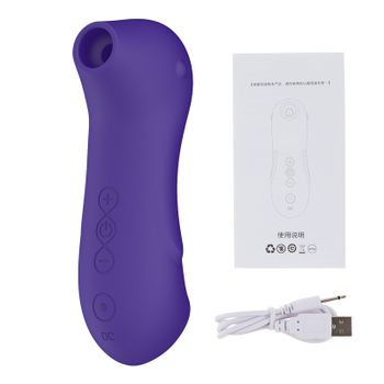 Vibrador De Masaje De Succión De 10 Frecuencias Para Mujeres (púrpura)