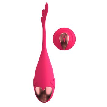 Vibrador De Masaje Con Control Remoto Inalámbrico De 10 Frecuencias Para Mujeres (rojo)