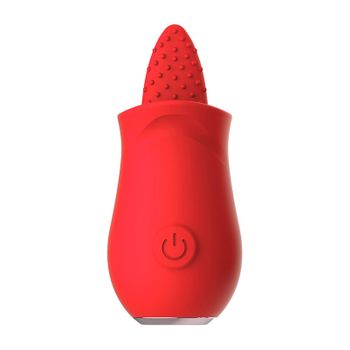 Vibrador De Masaje Para Lamer La Lengua De 10 Frecuencias Para Mujeres (rojo)