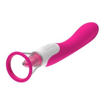 Vibrador De Masaje De Lengua Con Calefacción Multifrecuencia Para Mujeres (rosa)