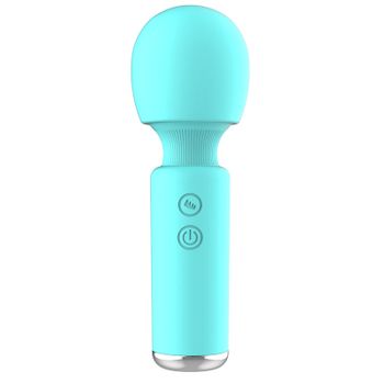 Mini Vibrador De Masaje De Silicona De 10 Frecuencias Para Mujer (azul)