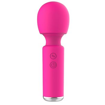 Mini Vibrador De Masaje De Silicona De 10 Frecuencias Para Mujer (rosa Roja)