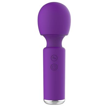 Mini Vibrador De Masaje De Silicona De 10 Frecuencias Para Mujer (púrpura)