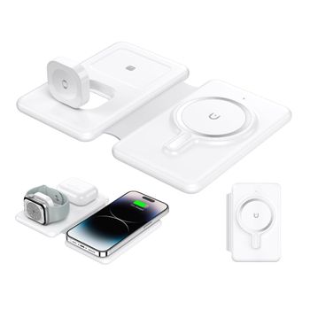 Estación De Carga Sin Dispositivo De Viaje Para Apple Veanxin Magnetic White