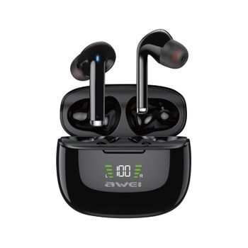 Auriculares Inalámbricos Intrauriculares Awei Indicador Led - Negro