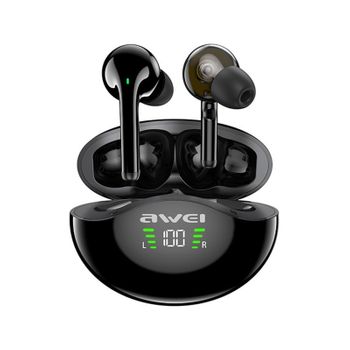 Auriculares Inalámbricos Intrauriculares Awei Indicador Led - Negro