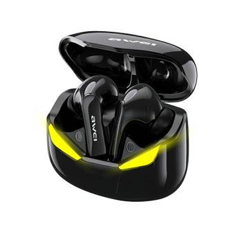 Auriculares Inalámbricos Diseño Led Gaming Táctil Impermeable Ipx5 Awei Negro