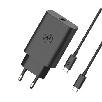 Motorola  Sjmc682 Black / Cargador De Red Eléctrica Usb-c A Usb-c 68w