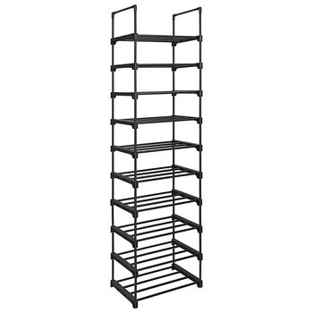 Estante Para Zapatos Con 5 Niveles, Madera Y Metal Negro Torre - L66 Cm - L  66 X A 25 X H 87 Cm con Ofertas en Carrefour