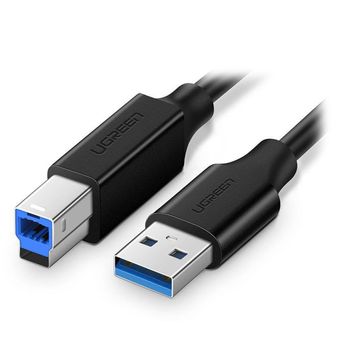 Cable De Impresora Ugreen Us210 Usb 3.0 Para Usb Tipo-b 2m Negro