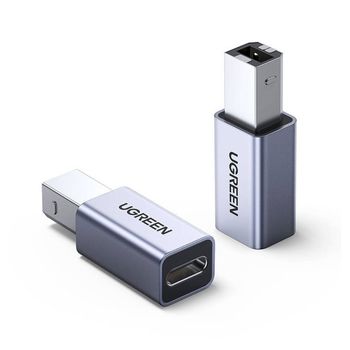 Adaptador Impresora Ugreen Usb-b - Usb-c Gris