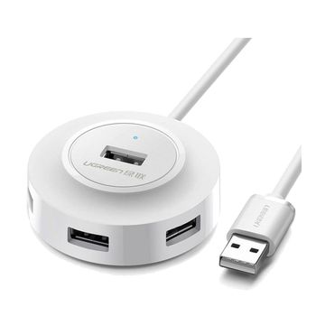 Hub Usb 2.0 Ugreen Cr106 4en1 1m Blanco