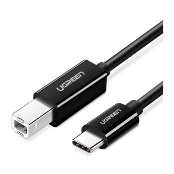 Cable De Impresora Ugreen Us241 Usb Tipo-c Para Usb Tipo-b 2m Negro