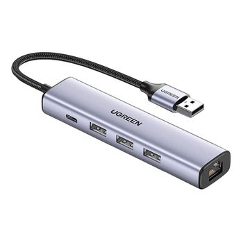 Hub Usb-a Ugreen Cm475 5-in-1 Plata