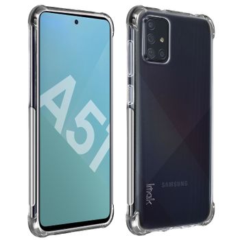 Carcasa Galaxy A51 Silicona Imak Impact + Salvapantallas Flexible - Transp