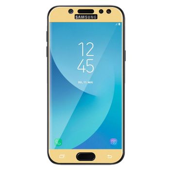 Protector Cristal Templado Para Samsung Galaxy J5 2017 Antigrietas - Oro