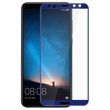 Protector Cristal Templado Para Huawei Mate 10 Lite Antigrietas – Azul
