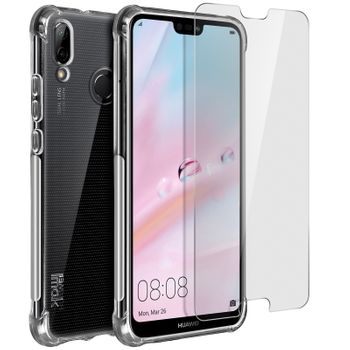 Imak Impact Carcasa Huawei P20 Lite Silicona + Protector Pantalla Transparente