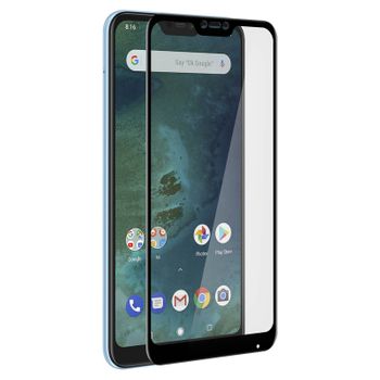 Protector De Pantalla De Cristal Templado Para Xiaomi Mi A2 Lite Contorno Negro