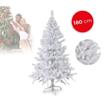 168741 Árbol Sintético De Navidad Mod. Bianconatale 180cm Y 536 Puntas (blanco)