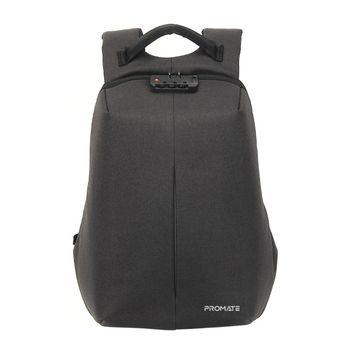 Mochila Para Portátil 16" Antirrobo Impermeable Promate Defender 16 Negro