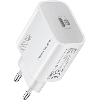 Cargador Usb-c Pd20w, Promate Powerport-20pd – Blanco