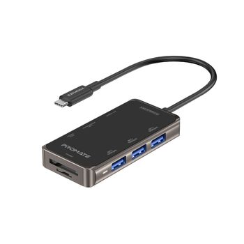 Hub 8-en-1 Vga 1080p 100w, Hdmi 4k Usb 3.0 Promate Primehub-mini