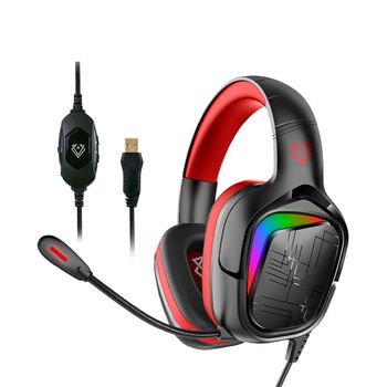 Auriculares Gaming Sonido Envolvente 7.1 Vertux Miami Rojo