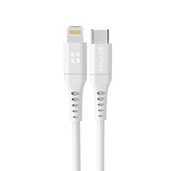 Cable Usb-c A Lightning, 120 Cm, 20w, Promate Powerlink-120 – Blanco