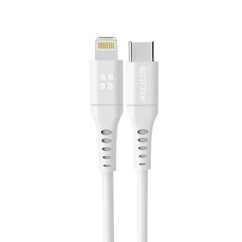 Cable Usb-c A Lightning, 120 Cm, 20w, Promate Powerlink-300 – Blanco