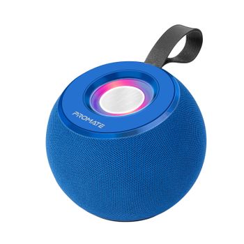 Altavoz Portátil Inalámbrico 5wtrue Wireless Stereo (tws) Iluminación Led Sonido Hd 360º  Promate Juggler Azul