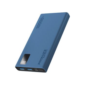 Powerbank 10000mah Usb-a Dual Usb-c Promate Bolt-10pro Azul