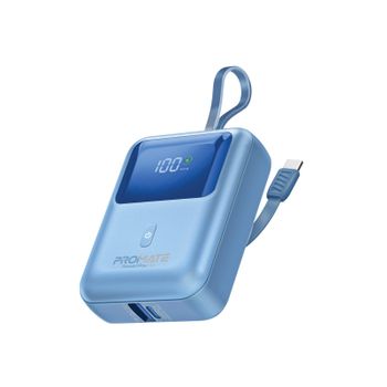 Powerbank Usb-c 35w Qc 18w 10000mah Promate Powerpod-10 Azul