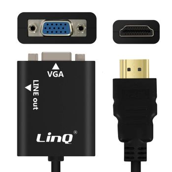 Cable de vídeo de HDMI a 3x RCA macho y VGA macho de 1,5 m de LinQ