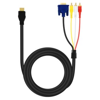 Adaptador de video HDMI a Euroconector LinQ 1080p, Negro - Cable y