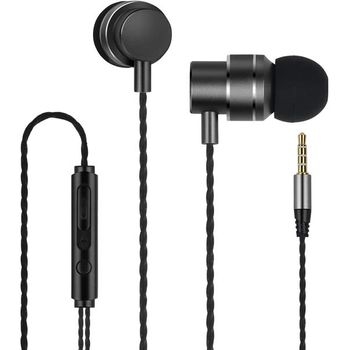 Auricolari Lenovo Hf118 Stereo In-ear Metallici Con Filo E Microfono Nero