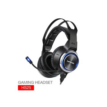 Cuffie Lenovo Gamer Hs25 Con Microfono Nero