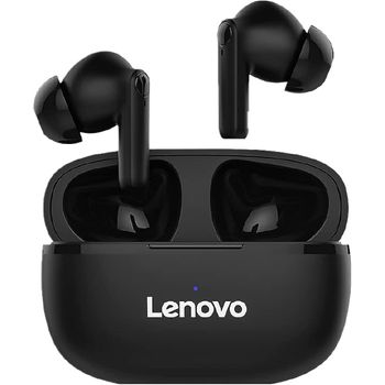 Auriculares Lenovo Ht05 Inalámbricos, Ipx5, Batería De Larga Duración, 2 Micrófonos Para Llamadas, Color Negro.