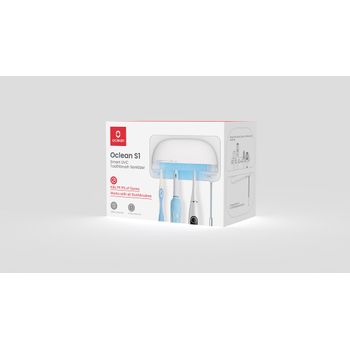 187752 Esterilizador UV para cepillo de dientes y pasta 4 ranuras carga  solarUSB