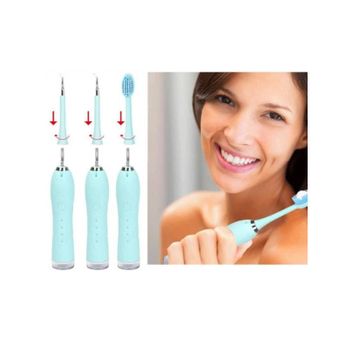 Limpiador Dental 3 En 1 Cepillo De Dientes Eléctrico + Eliminador De Cálculo Dental / Sarro +  Blanqueador Ultrasónico, Recargable Por Usb Limpiador Dental Portátil Dentadura Perfecta Y Radiante