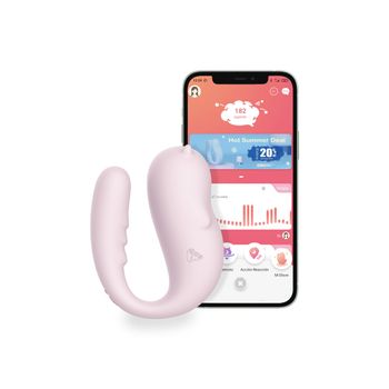 Vibrador Conectado Monster Pub, Bluetooth, Waterproof, Control Remoto, Kegel, Rosa