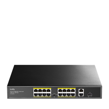 Switch Cudy 16-port 10/100m Poe+switch 1gb Uplink 1gb Sfp Port200w