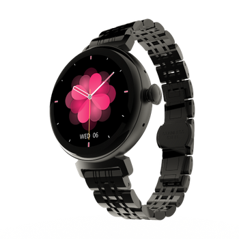 Hifuture Aura Reloj Inteligente Mujer, Pantalla Amoled De Acero Inoxidable De 1,04pulgadas, Monitor De Frecuencia Cardíaca, Resistente Al Agua Ip68 Smartwatch Para Android E Ios