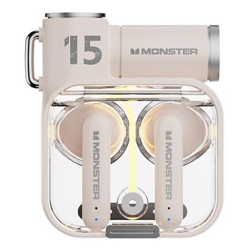 Auriculares Inalámbricos Monster Xkt15 Bluetooth V5.3 Translucido Y Compactos Blanco