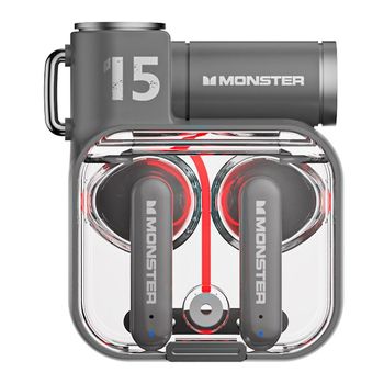 Auriculares Inalámbricos Monster Xkt15 Bluetooth V5.3 Translucido Y Compactos Negro