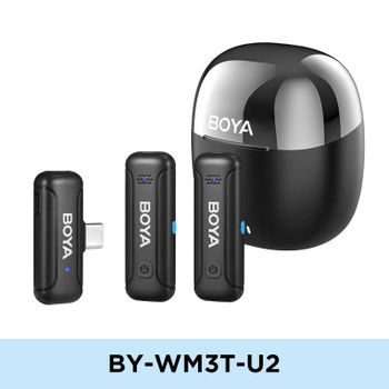 Mini Micrófono Inalámbrico Boya By-wm3t-u2 2.4ghz Omnidireccional Android Usb-c